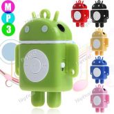 Android Robot Style Portable MP3 Player Music Player with TF