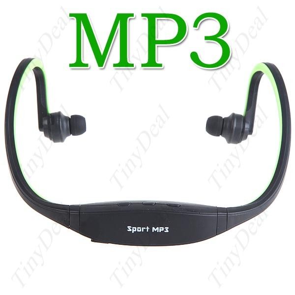 fones de ouvido  esportes mp3 player com tf slot